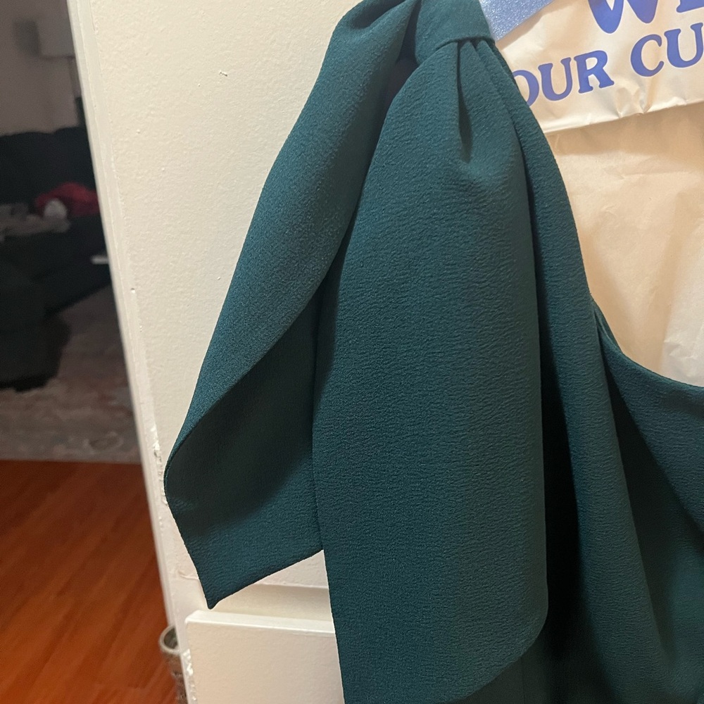 Dress the Population One-Shoulder Teal Dress - Picture 9 of 14